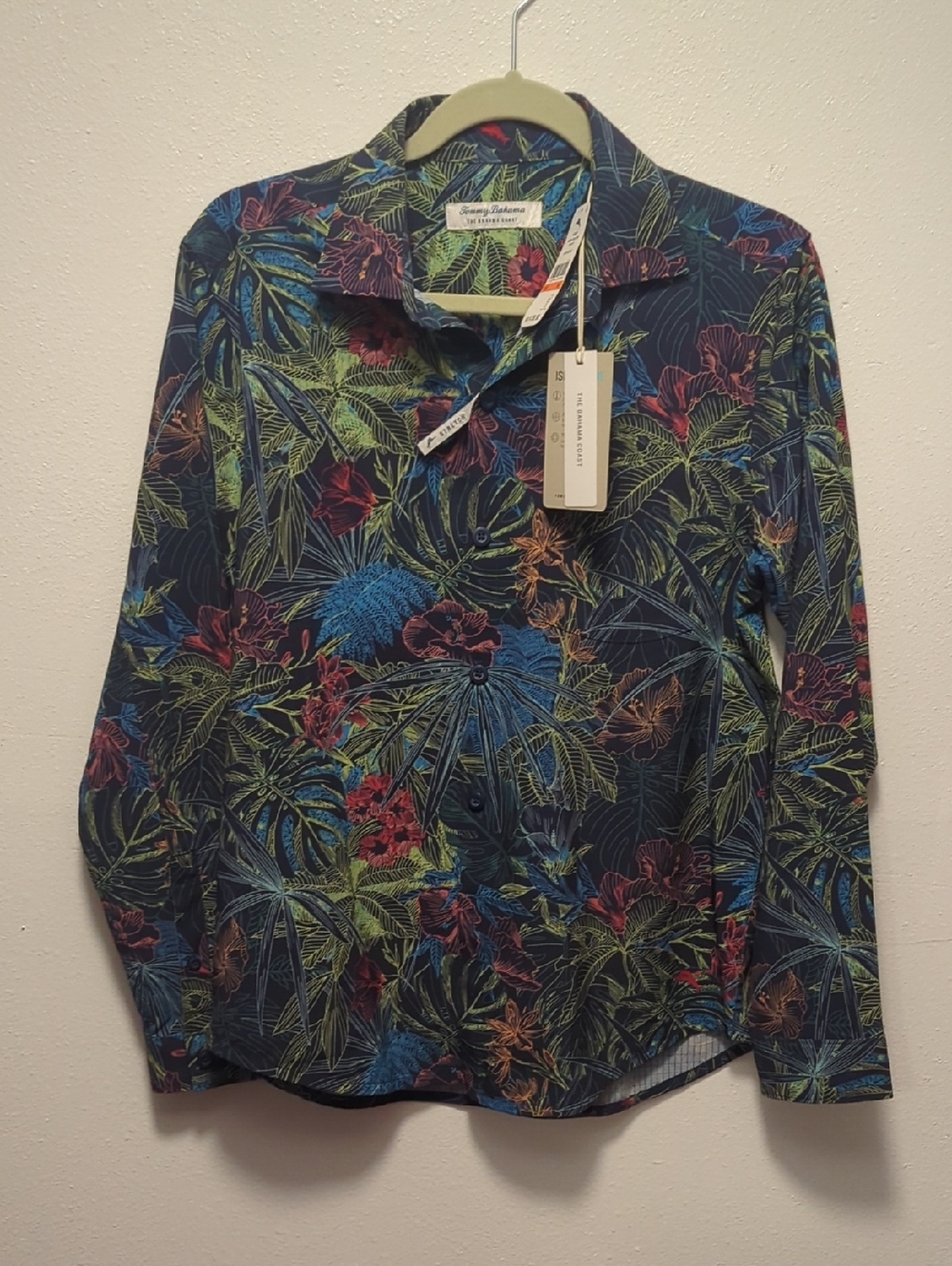 NWT Tommy Bahama Coast Glow Palm Long Sleeve Sz Small